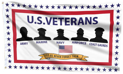 US Armed Forces Veterans Support Flag