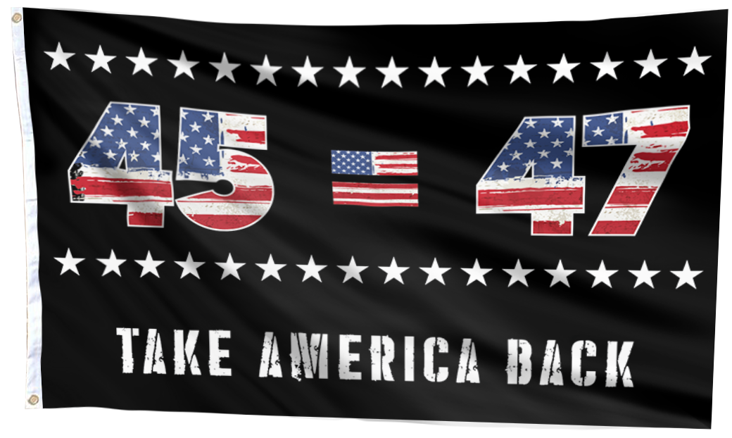45 47 Trump USA Flag