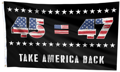 45 47 Trump USA Flag