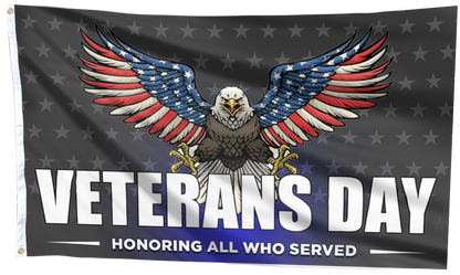 Veterans Day Eagle Flag