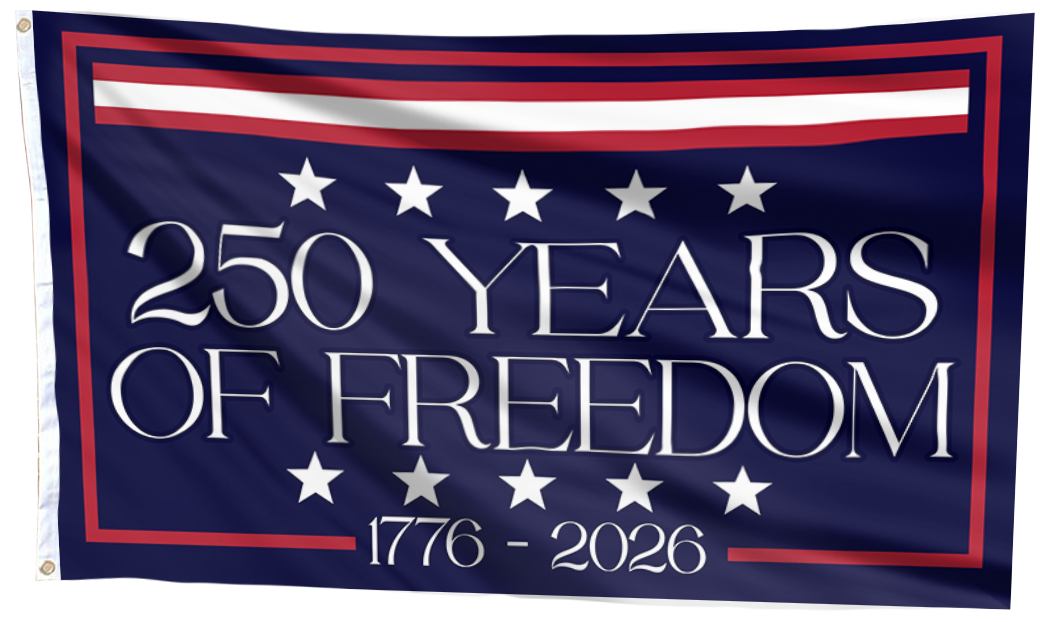 250 Years of Freedom 5 Stars Flag