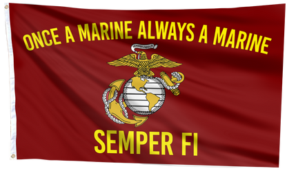 Once a Marine, Always a Marine – Semper Fi Flag