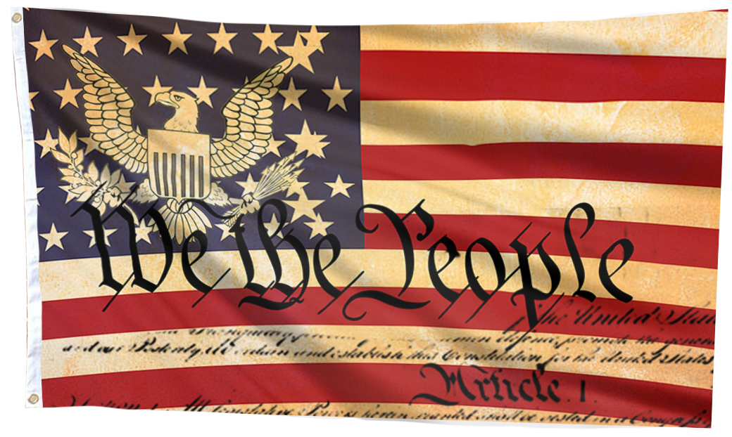 Vintage We The People American Eagle Flag