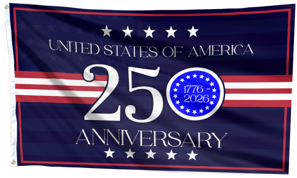 250 Years of American Independence Stars & Stripes Flag