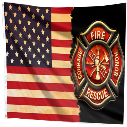 Fire Rescue Honor Flag