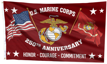 United States Marine Corps 250th Anniversary Flag