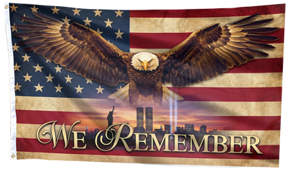 USA Eagle We Remember Flag