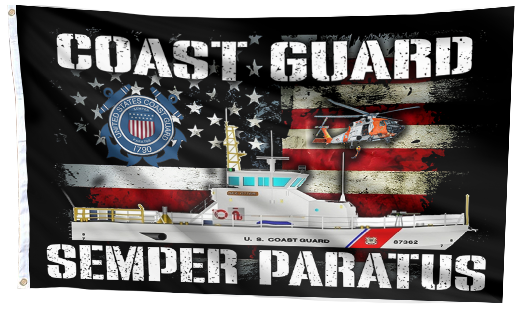 Coast Guard USA Flag