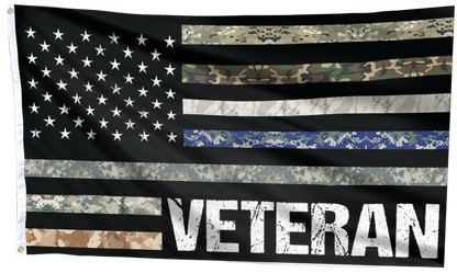 USA Veteran Flag - Military Branches Stripes Flag