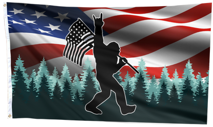 Sasquatch USA Flag