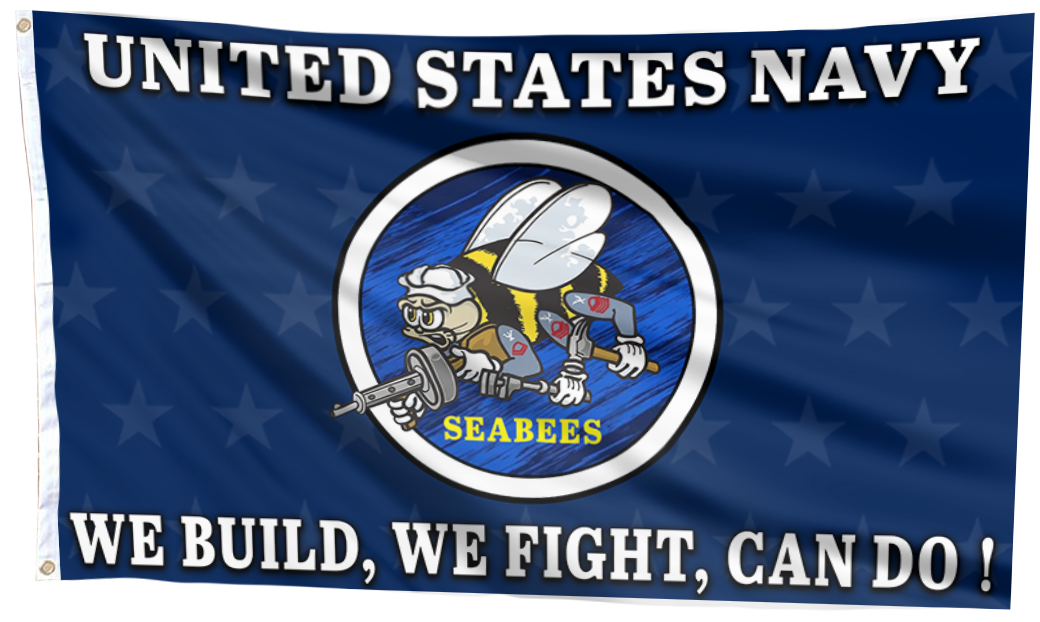 United States Navy Seabees Flag