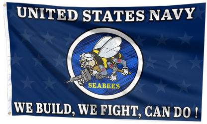 United States Navy Seabees Flag