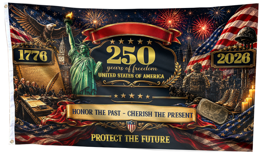 250 Years of Freedom - Protect the Future Flag