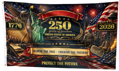 250 Years of Freedom - Protect the Future Flag
