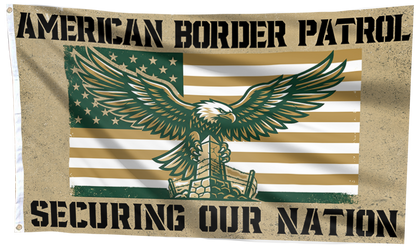 American Border Patrol Eagle Flag