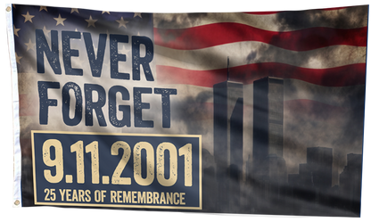 Never Forget 25 Years of Remembrance Flag