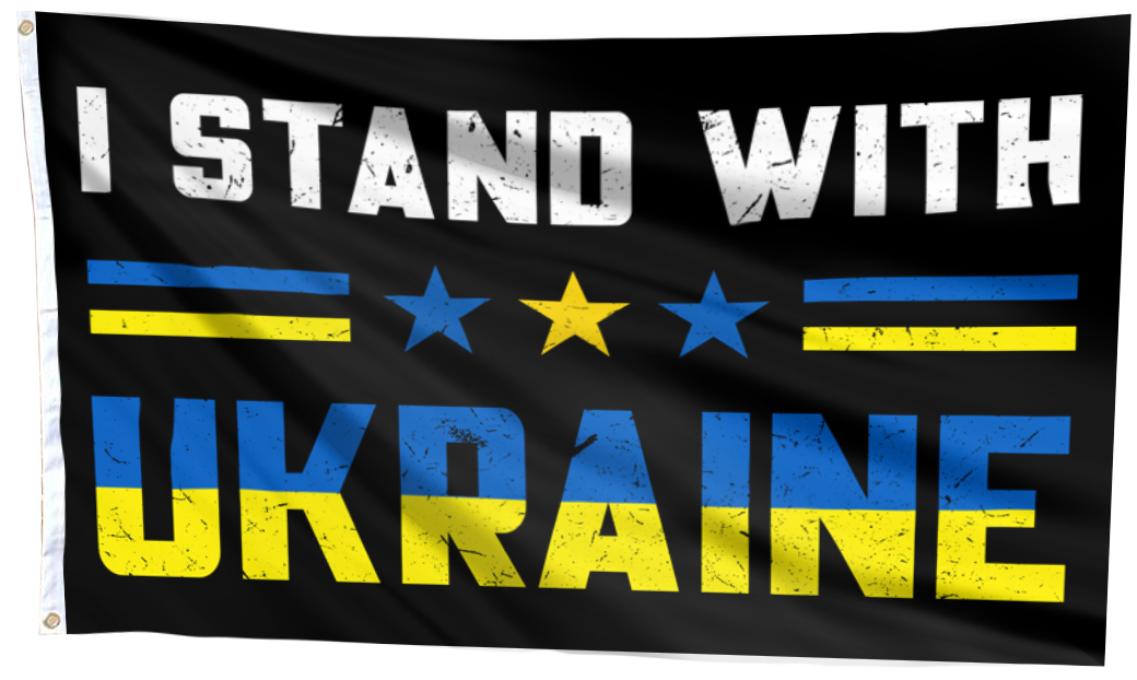 I Stand With ★★★ UKRAINE FLAG
