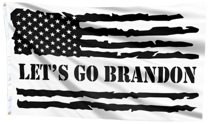 Let's Go Brandon Flag (B&W)