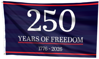250 Years Of Freedom Blue Flag