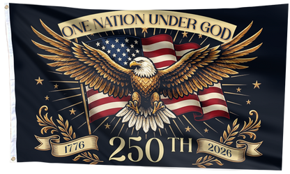 One Nation Under God 250th Eagle Flag