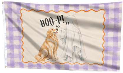 Dog Breeds BOO-P Halloween Flag