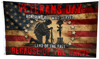 Land of the Free - Veterans Day Flag