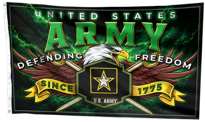 U.S. Army Defending Freedom 1775 Flag
