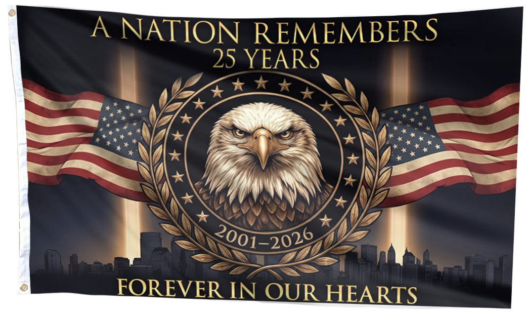 A Nation Remembers 25 Years Flag