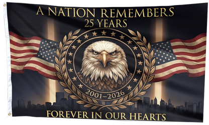 A Nation Remembers 25 Years Flag