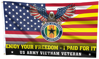 Enjoy Your Freedom, I Paid for It Flag