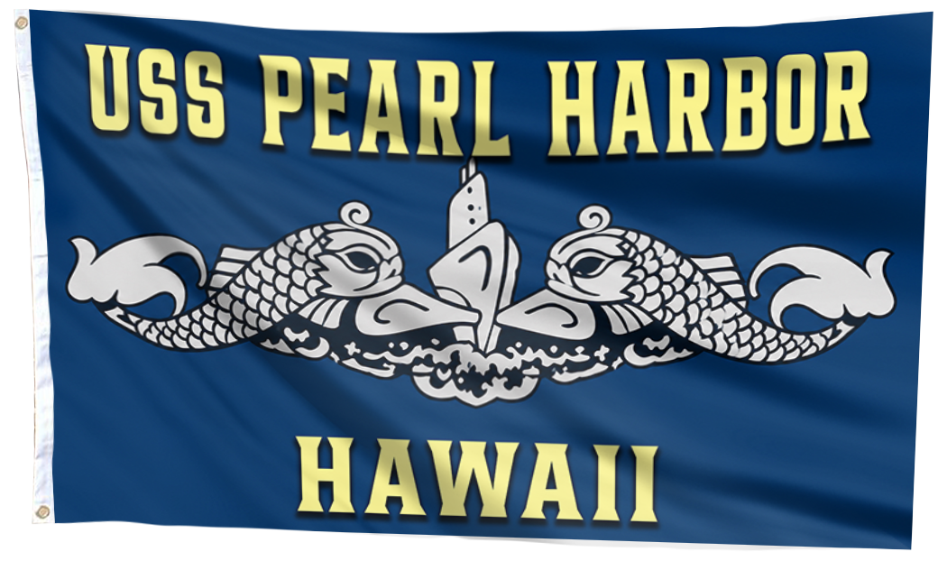 USS Pearl Harbor Hawaii Flag