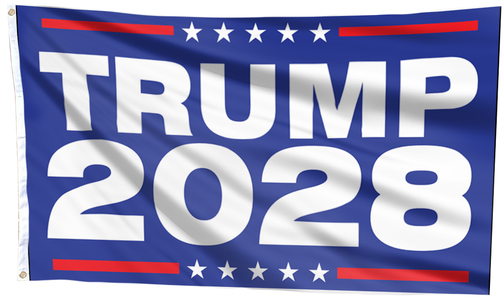 Trump 2028 Blue Flag