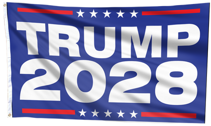 Trump 2028 Blue Flag