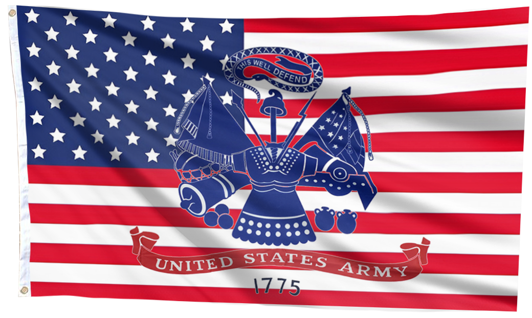 U.S. Army Emblem 1775 American Flag