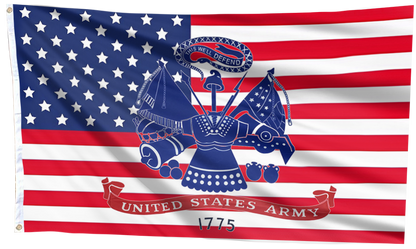 U.S. Army Emblem 1775 American Flag