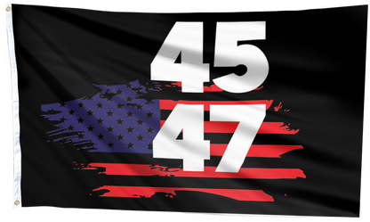 45 47 Trump USA Vintage Flag