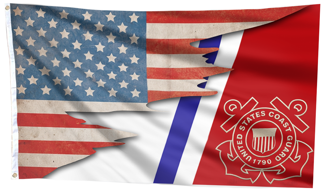 United States Coast Guard USA Flag