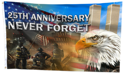 Never Forget 25th Anniversary Eagle Flag