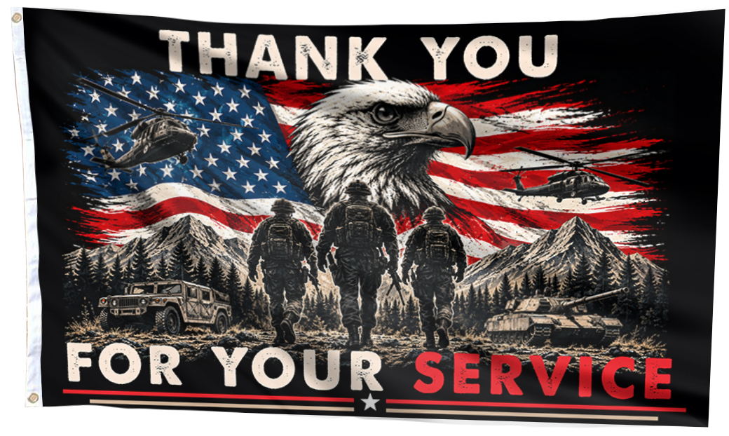 Thank you for Your Service USA Flag