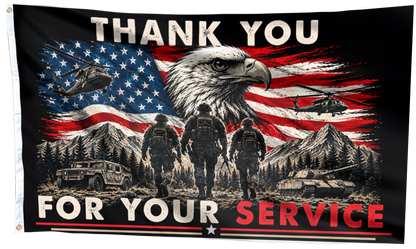 Thank you for Your Service USA Flag