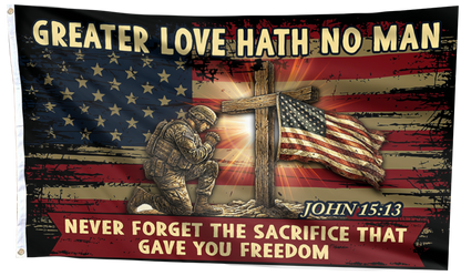 Greater Love Hath No Man Flag