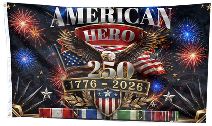 American Hero Anniversary Flag