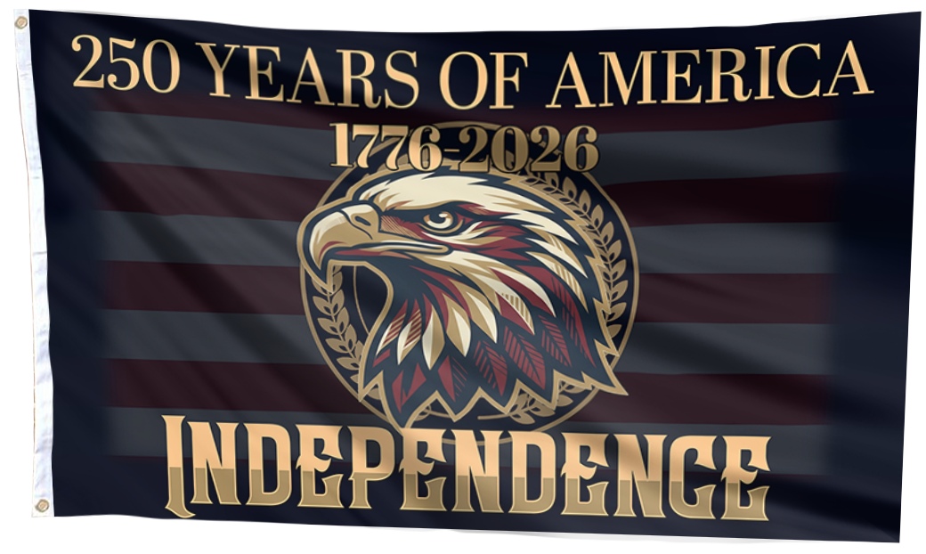 250 Years Of America Independence Flag