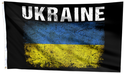 Ukraine Grunge Flag