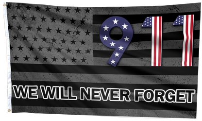 USA 911 We Will Never Forget Flag