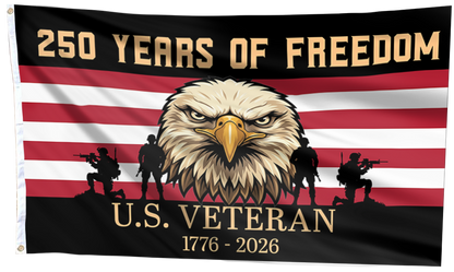250 Years of Freedom US Veteran Flag