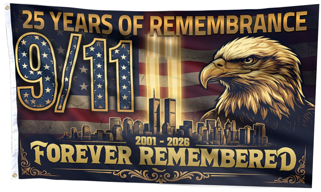 25 Years of Remembrance 9/11 Flag