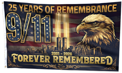 25 Years of Remembrance 9/11 Flag