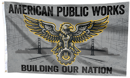 American Public Works Building Our Nation Flag