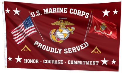 United States Marine Corps - Lance Corporal Flag